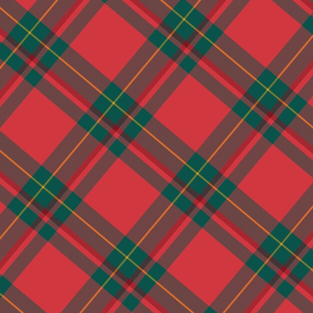 Flat christmas plaid pattern design