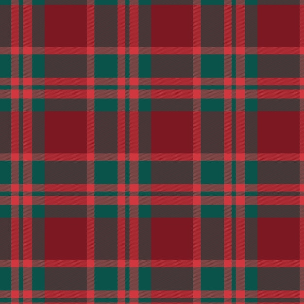 Flat christmas plaid pattern design