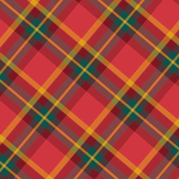 Flat christmas plaid pattern design