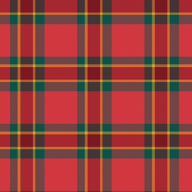 Flat christmas plaid pattern design