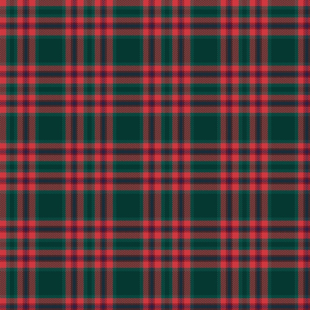 Free Vector flat christmas plaid pattern design