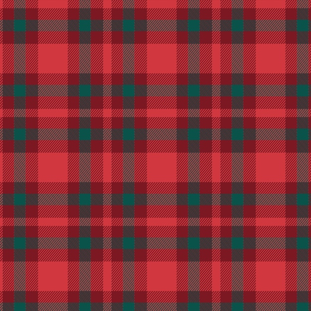 Flat christmas plaid pattern design