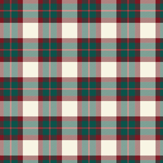 Flat christmas plaid pattern design