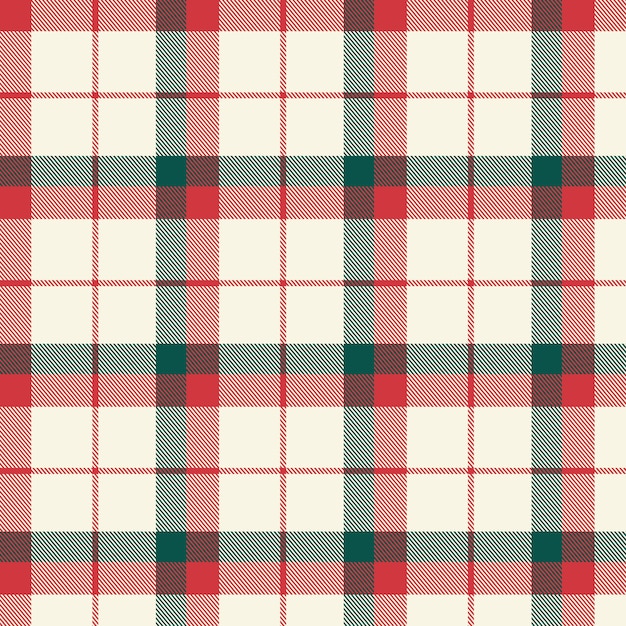 Flat christmas plaid pattern design