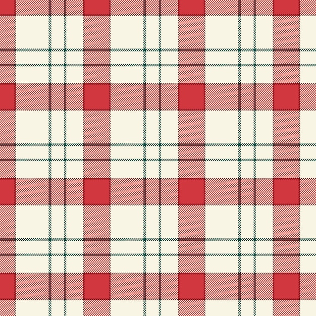 Flat christmas plaid pattern design