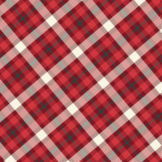 Flat christmas plaid pattern design