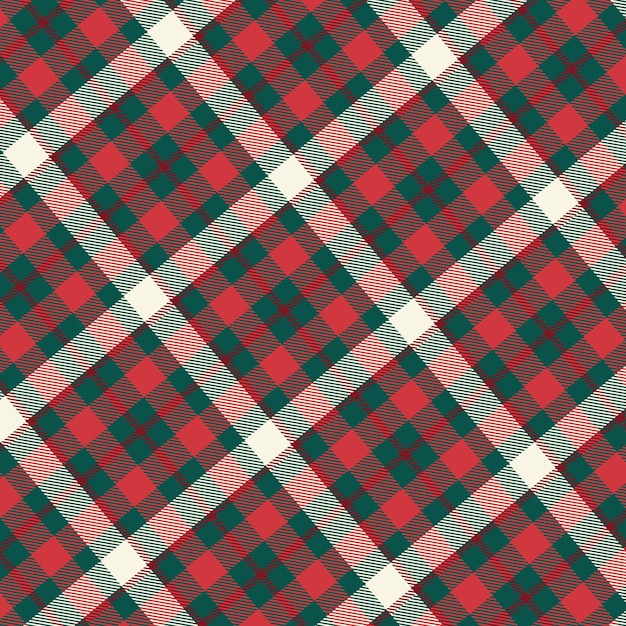 Flat christmas plaid pattern design