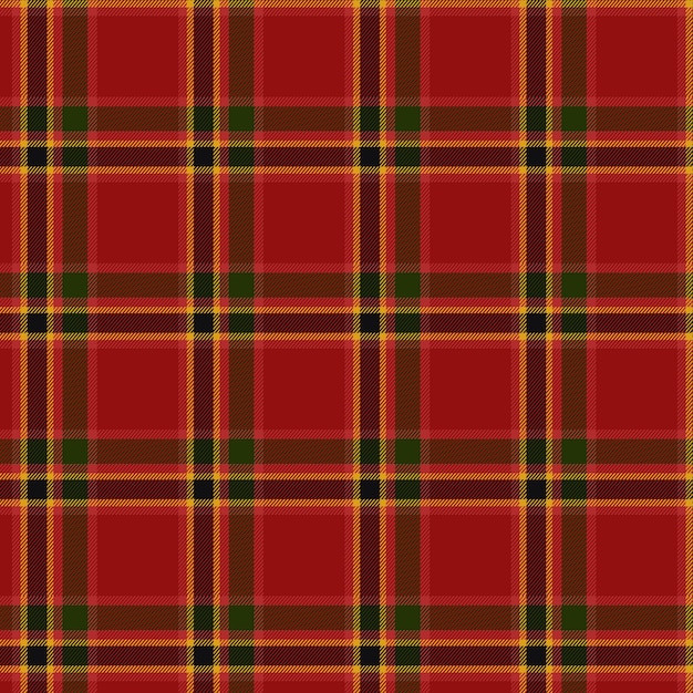 Flat christmas plaid pattern design