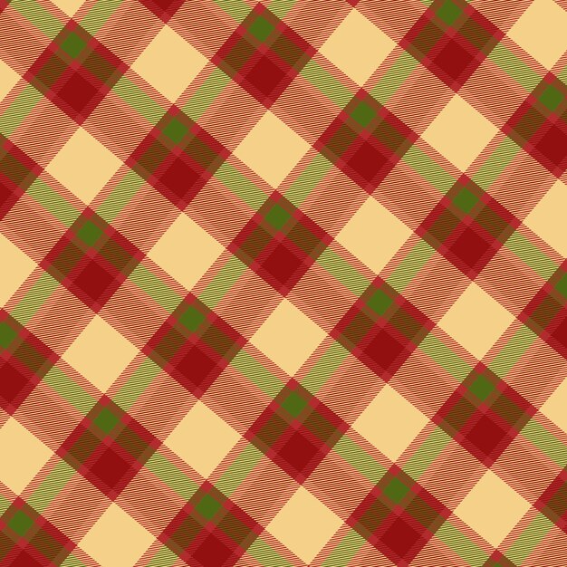 Flat christmas plaid pattern design