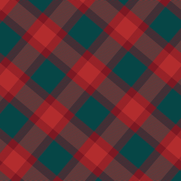 Flat christmas plaid pattern design