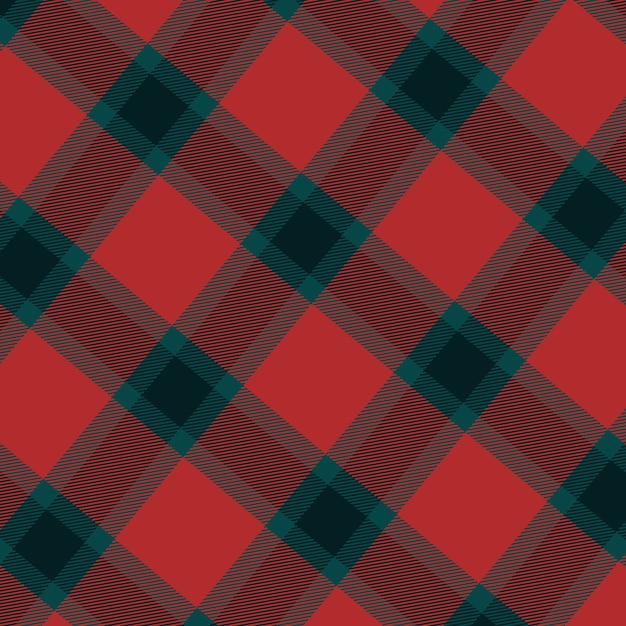 Flat christmas plaid pattern design