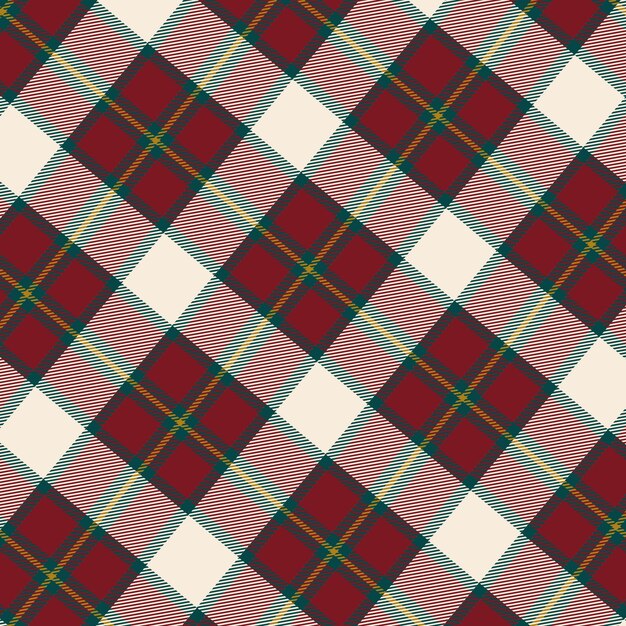 Flat christmas plaid pattern design