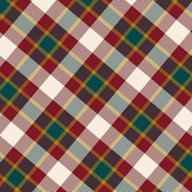 Flat christmas plaid pattern design