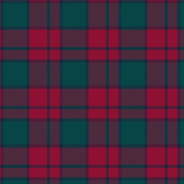 Flat christmas plaid pattern design