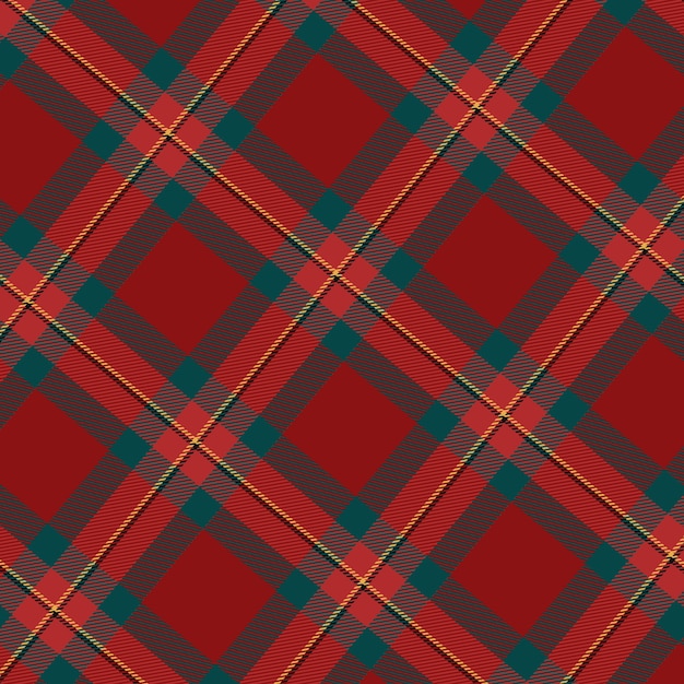 Flat christmas plaid pattern design