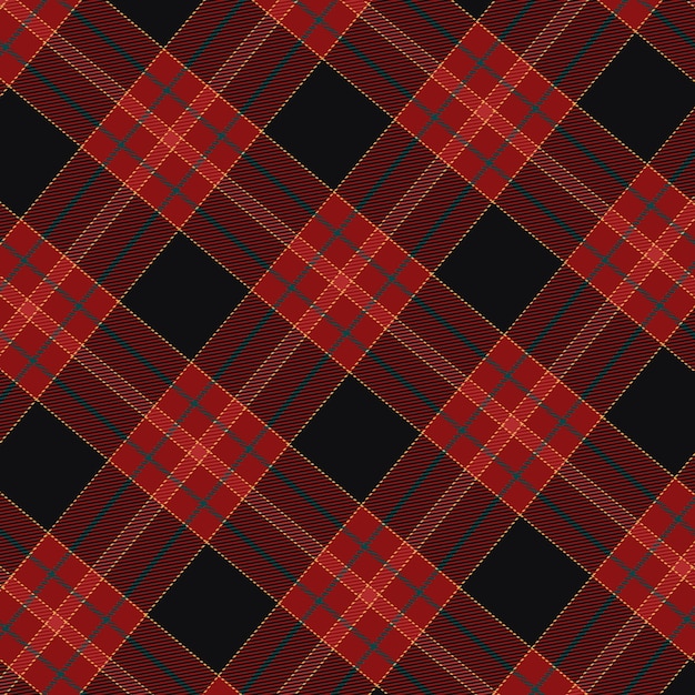 Flat christmas plaid pattern design