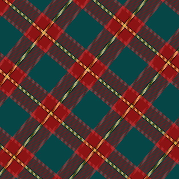 Flat christmas plaid pattern design