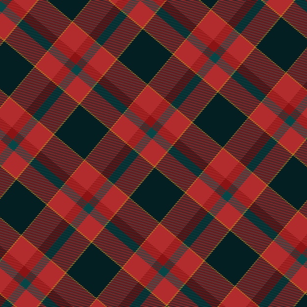 Flat christmas plaid pattern design