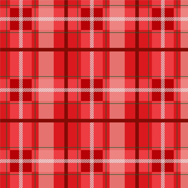 Flat christmas plaid pattern design