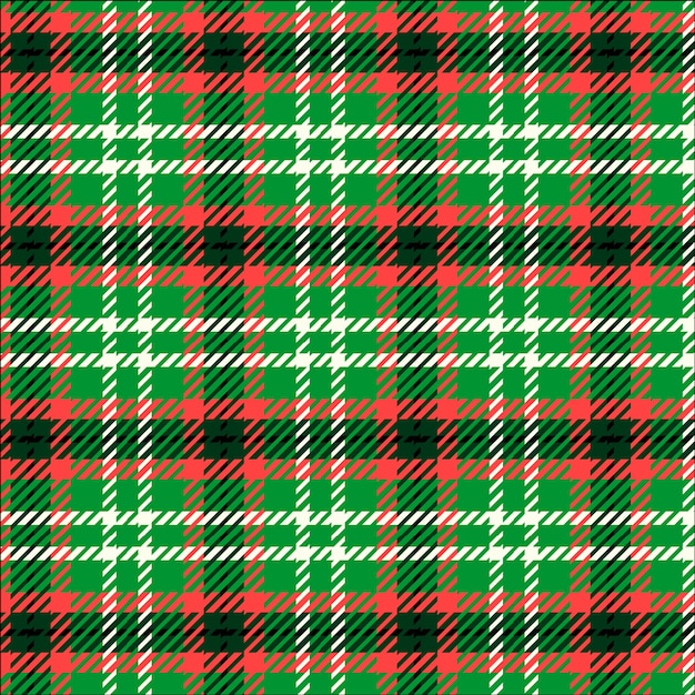 Flat christmas plaid pattern design