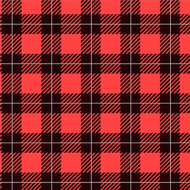 Flat christmas plaid pattern design