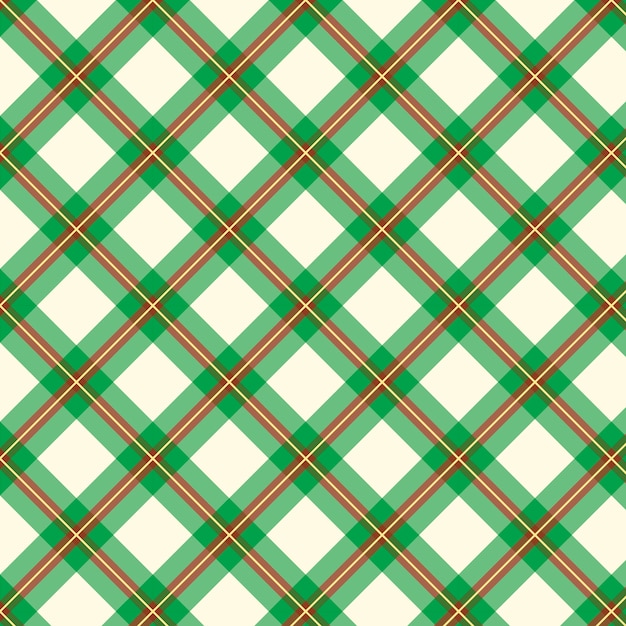 Flat christmas plaid pattern design