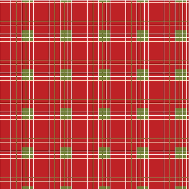 Flat christmas plaid pattern design