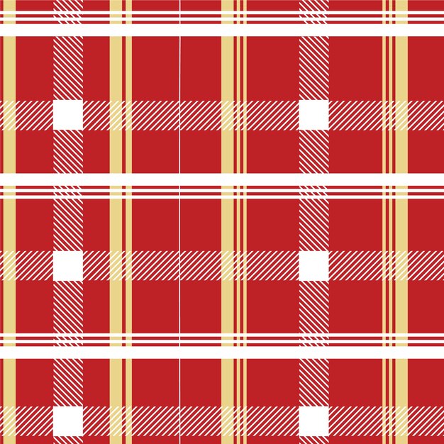 Flat christmas plaid pattern design