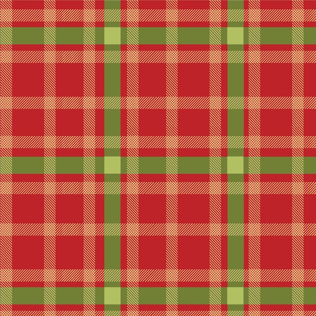 Flat christmas plaid pattern design