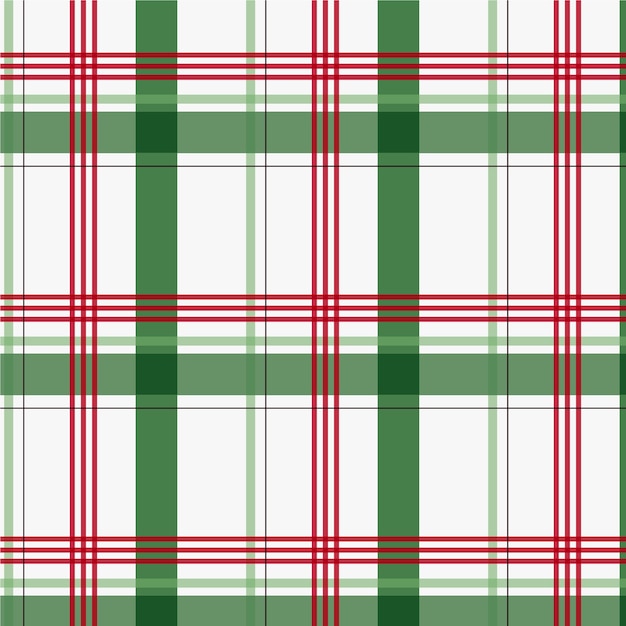 Flat christmas plaid pattern design