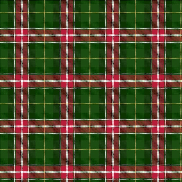 Flat christmas plaid pattern design