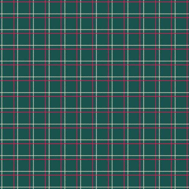 Flat christmas plaid pattern design