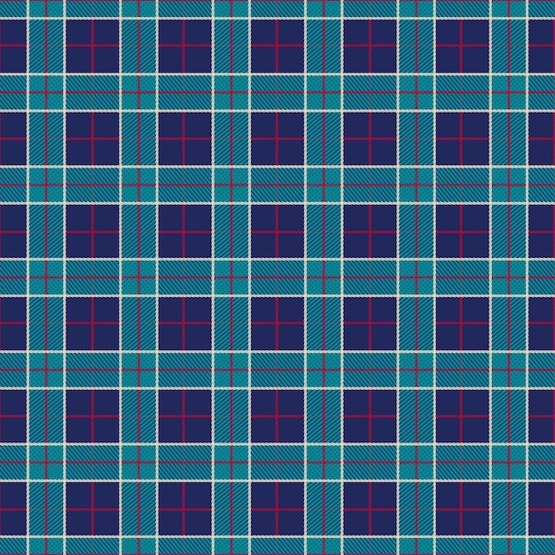 Flat christmas plaid pattern design