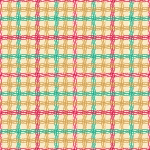 Flat christmas plaid pattern design