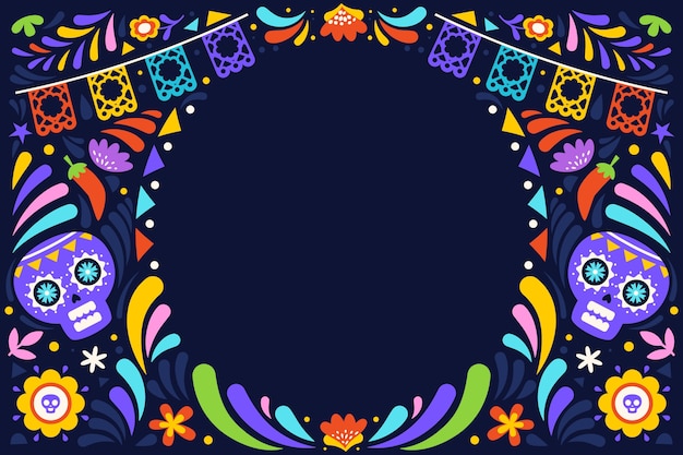 Free vector flat cinco de mayo background