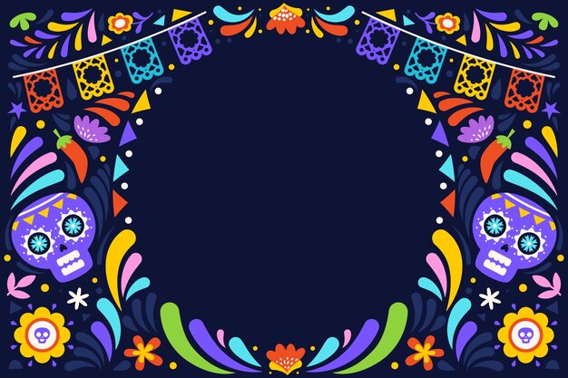 Flat cinco de mayo background