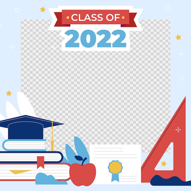 Flat class of 2022 frame template