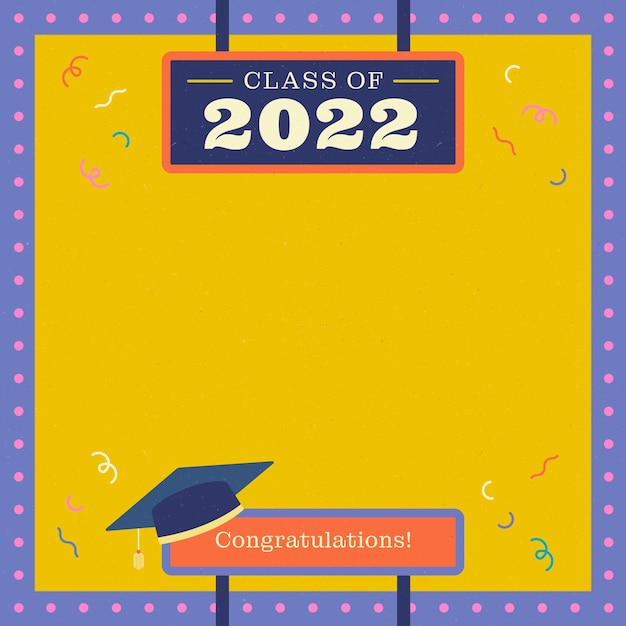 Flat class of 2022 frame template