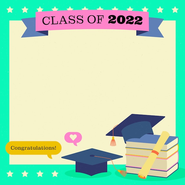 Flat class of 2022 frame template