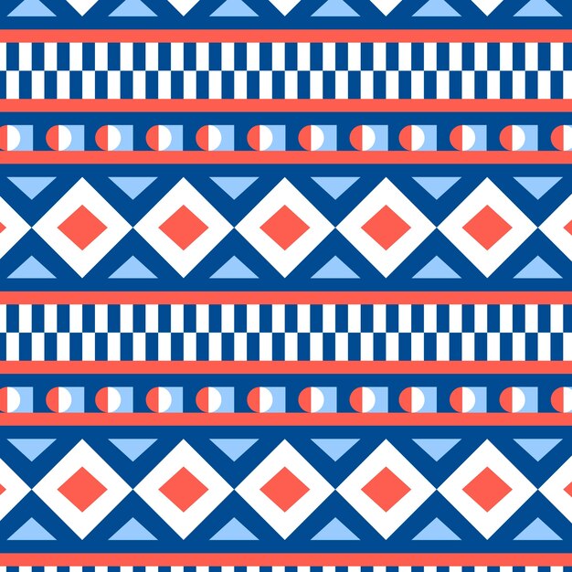 Flat color-blocked pattern