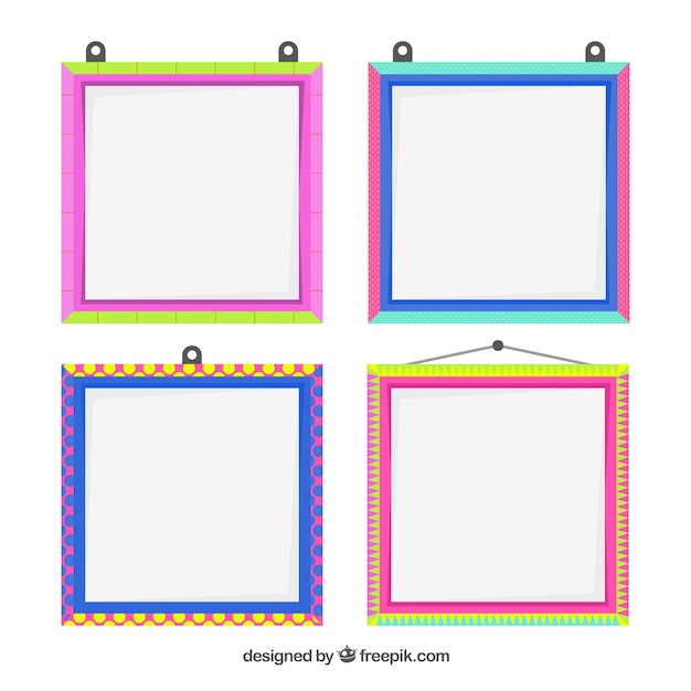 Free Vector flat colorful frame