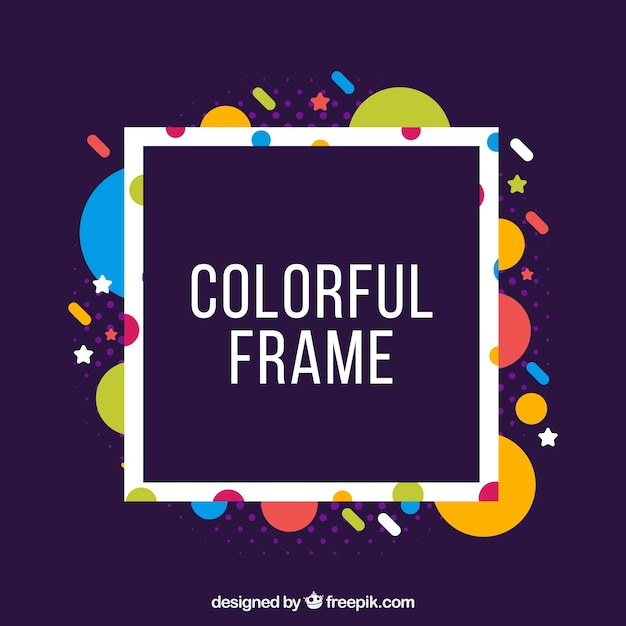 Free Vector flat colorful frame