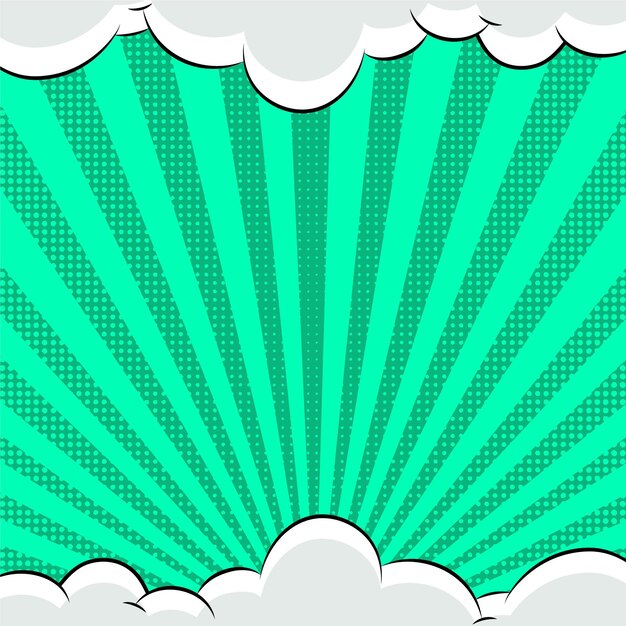 Flat comic style background