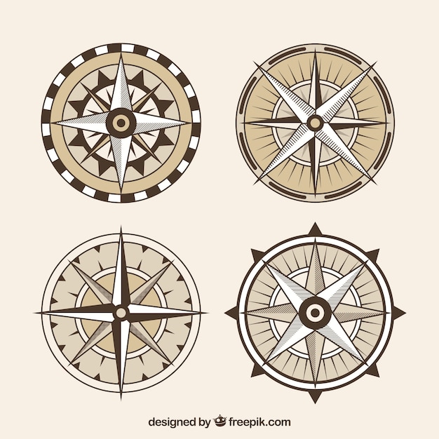 Flat compass collection