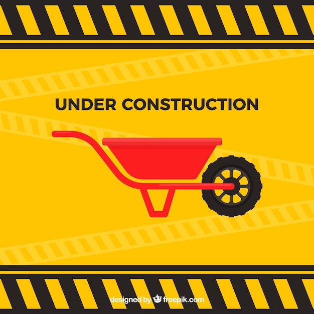 Free Vector flat under construction template