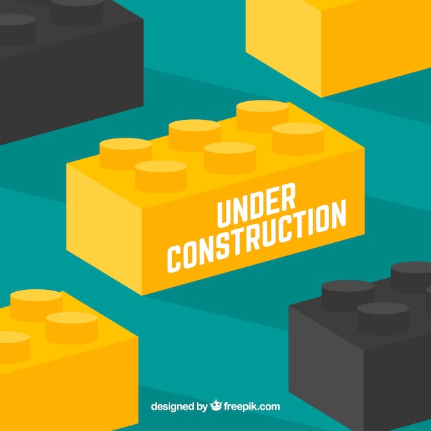 Free Vector flat under construction template