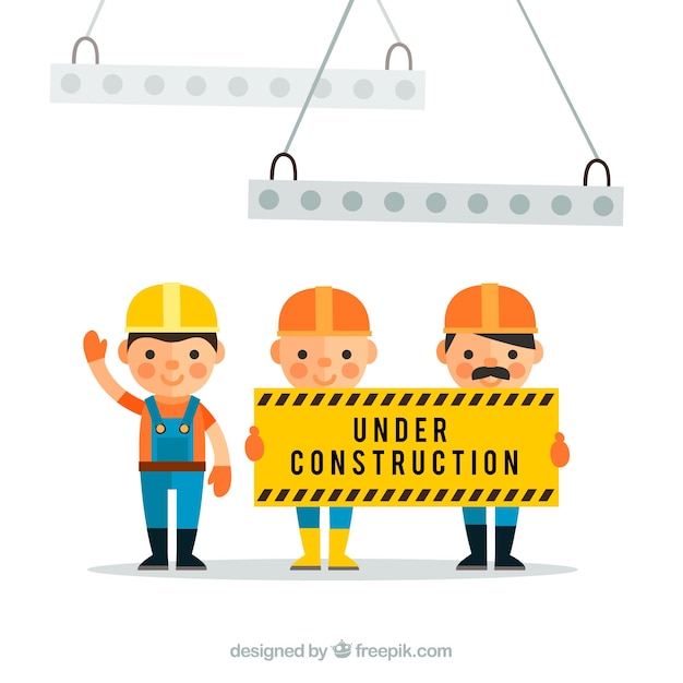 Flat under construction template