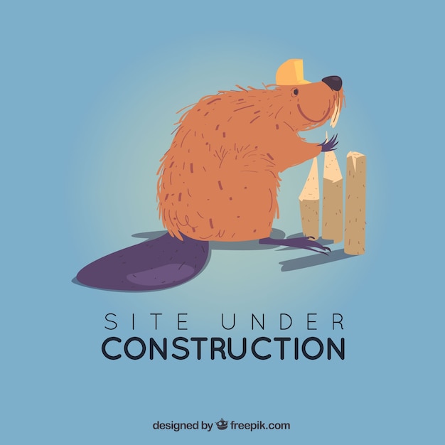 Free Vector flat under construction template