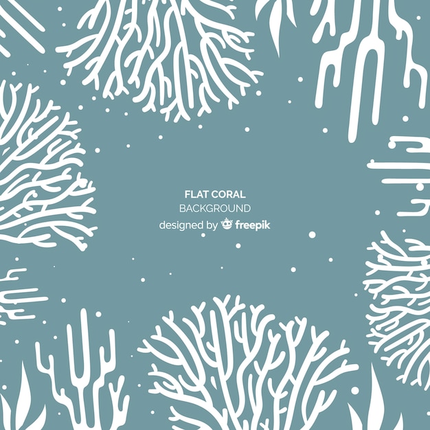 Free Vector flat coral background