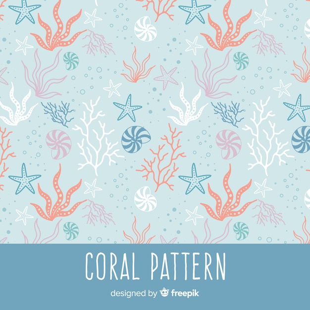 Flat coral pattern